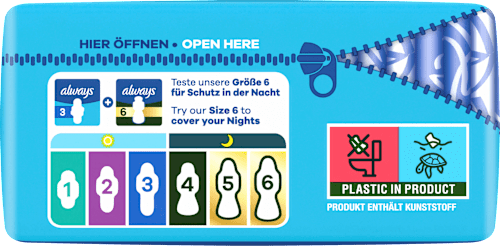 Ultra-Binden Day Long Plus 3 mit Flügeln, Big Pack always