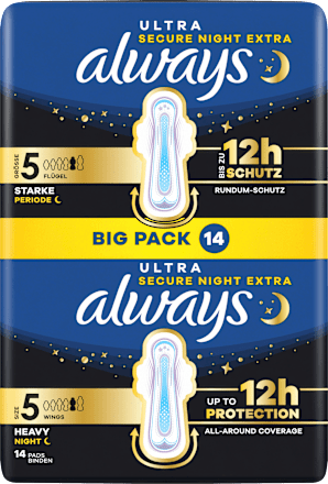 Ultra-Binden Secure Night Extra, Big Pack always