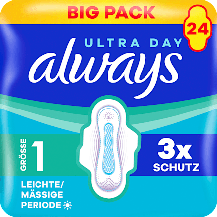 Ultra-Binden Day Normal 1 mit Flügel, Big Pack always