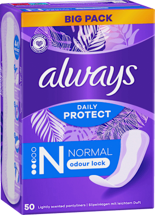 Slipeinlagen Daily Protect Normal mit Duft always