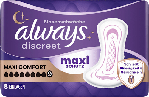 discreet Einlagen Inkontinenz Maxi Comfort always