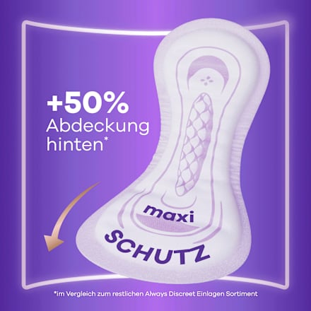 discreet Einlagen Inkontinenz Maxi Comfort always