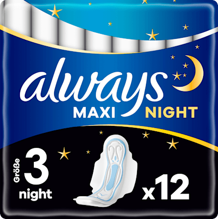 Damenbinden Maxi Night mit Flügeln always