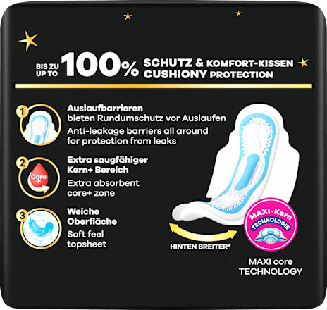 Damenbinden Maxi Night mit Flügeln always