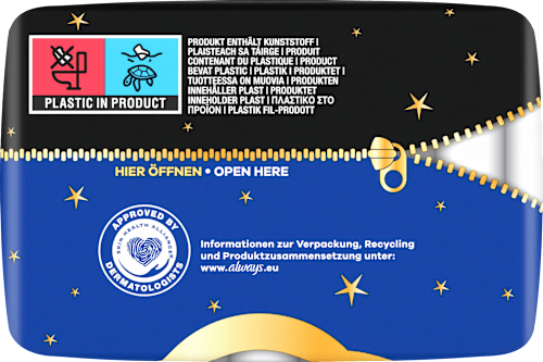 Damenbinden Maxi Night mit Flügeln always