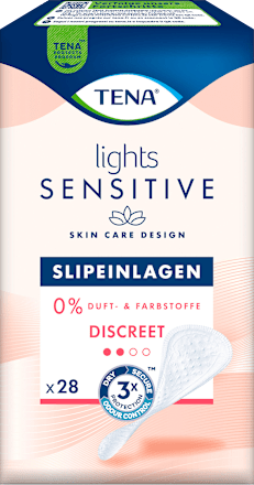 Slipeinlagen Inkontinenz Lights Sensitive Discreet TENA