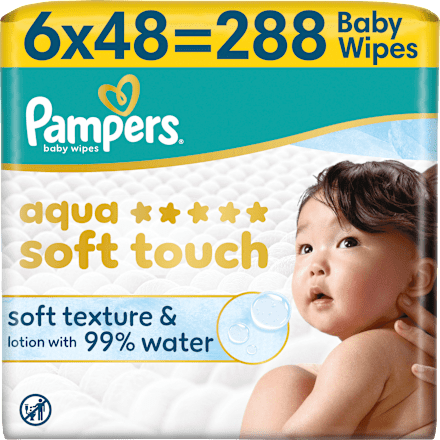 Feuchttücher aqua soft touch (6x48 St) Pampers