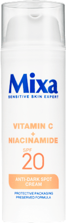 Fluid za lice protiv tamnih mrlja s niacinamidom i vitaminom C, SPF 20 Mixa