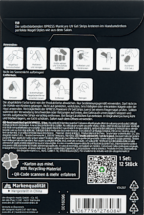 UV gel samolepicí fólie na nehty 150 Classic Red trend !t up