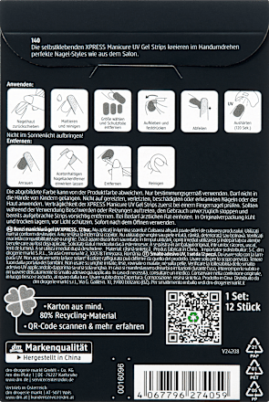 UV Gel Nagelfolien XPRESS Manicure 140 Vintage Rose trend !t up