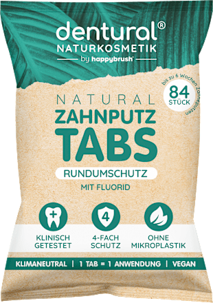 Zahnputztabletten Rundumschutz mit Fluorid dentural