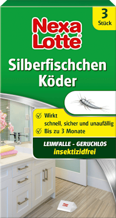 Silberfischchen Köder Leimfalle geruchlos Nexa Lotte