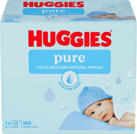pure vlhčené ubrousky 3x56 ks Huggies
