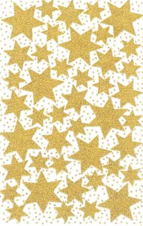 Sticker Weihnachten Sterne Gold AVERY Zweckform