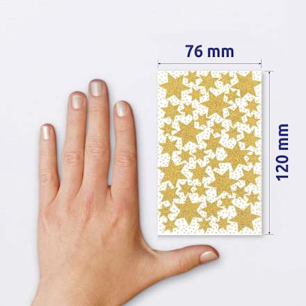 Sticker Weihnachten Sterne Gold AVERY Zweckform