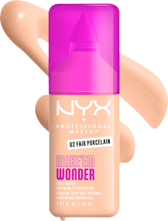Foundation Make 'EM Wonder 02 Fair Pocelain NYX PROFESSIONAL MAKEUP