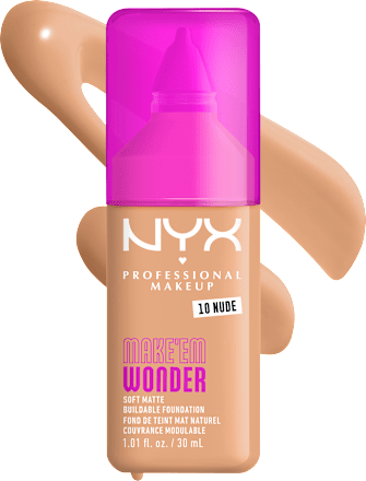 Foundation Make 'EM Wonder 10 Nude NYX PROFESSIONAL MAKEUP