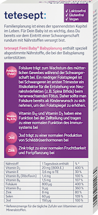 Tabletten Femi Baby Babyplanung tetesept