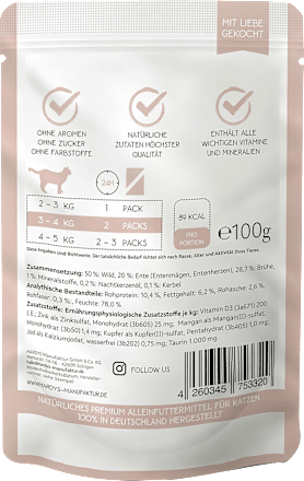 Nassfutter Katze Multipack (12x100 g) Love Affair