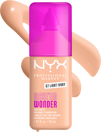 Alapozó, Make 'Em Wonder 07, Light Ivory NYX PROFESSIONAL MAKEUP