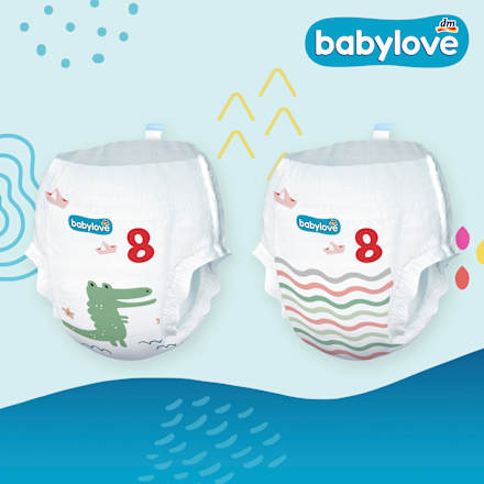 Scutece chiloțel premium numărul 8 babylove