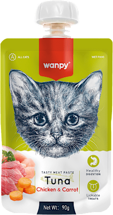 Pasta dla kota tuńczyk z kurczakiem i marchewką wanpy