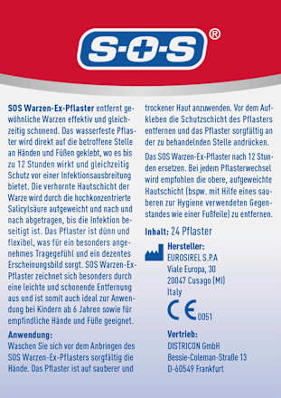 Warzenentferner Ex-Pflaster SOS