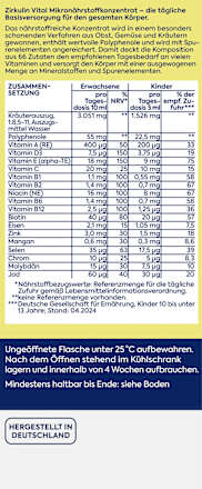 Vital Nährstoffkonzentrat Zirkulin