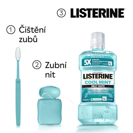 ústní voda Cool Mint Mild Taste Listerine
