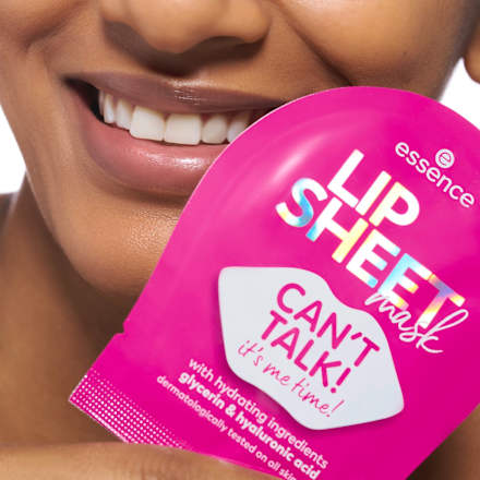 maska na na rty Sheet 01 CAN`T TALK! it´s me time! essence