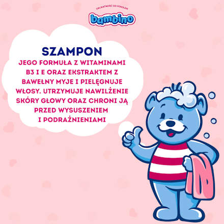 Szampon do włosów od 1. dnia życia bambino