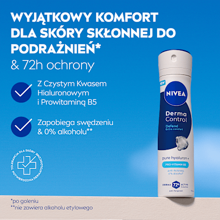 Antyperspirant w spray'u Derma Control Defend NIVEA