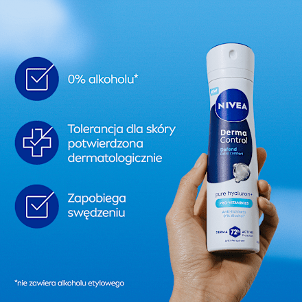 Antyperspirant w spray'u Derma Control Defend NIVEA