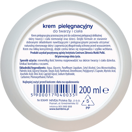 Krem pielęgnacyjny bambino