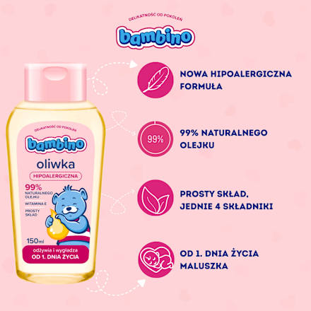 Oliwka dla niemowląt hipoalergiczna bambino