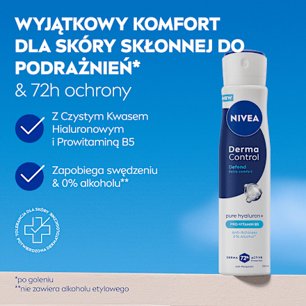 Antyperspirant w spray'u Derma Control Defend NIVEA