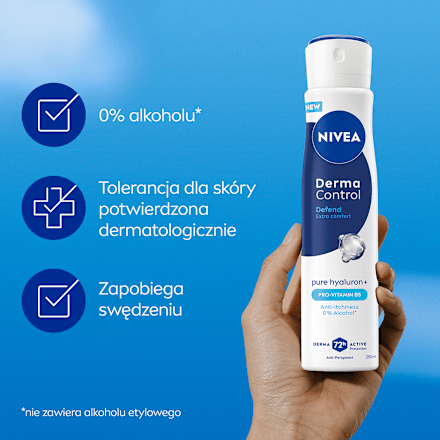 Antyperspirant w spray'u Derma Control Defend NIVEA