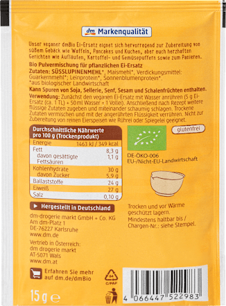 Veganer Ei-Ersatz dmBio