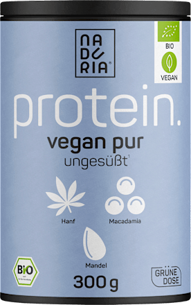 Proteinpulver Hanf, Macadamia & Mandel, ungesüßt, vegan Naduria