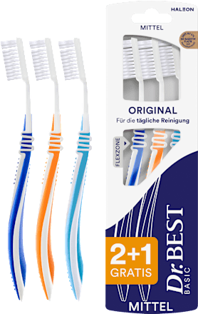 Zahnbürste Classic Original mittel sortiert Dr. BEST