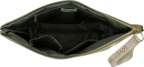 Kulturbeutel "Lovley Things" grün manòu