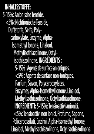 Colorwaschmittel Flüssig Black Velvet Coral