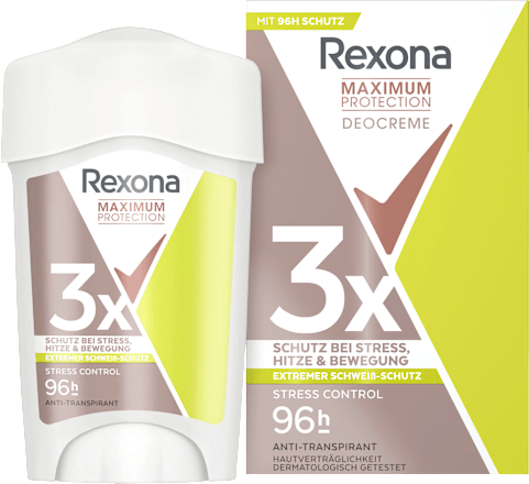 Antitranspirant Deocreme Maximum Protection Stress Control Rexona