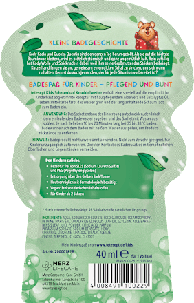 Schaumbad Knuddelwetter tetesept: KIDS