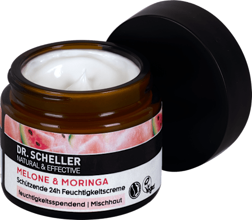 Schützende Feuchtigkeitscreme Melone & Moringa Dr. Scheller