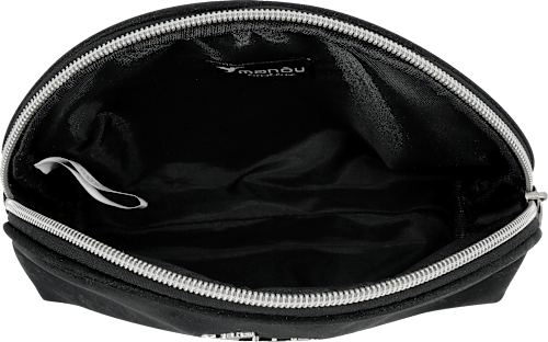 Kosmetiktasche rund schwarz  manòu