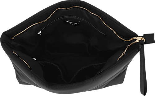 Kulturbeutel schwarz gesteppt  manòu