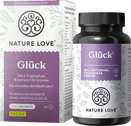 Pflanzenstoff-Komplex L-Tryptophan, Rosenwurz & Grüntee Nature Love