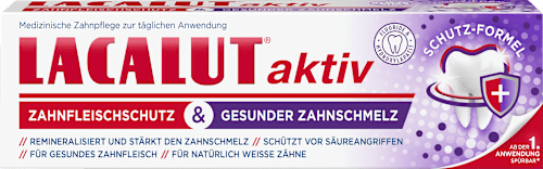 Zahnpasta aktiv Zahnfleischschutz & Gesunder Zahnschmelz  Lacalut