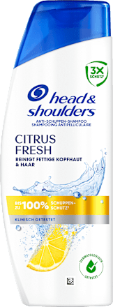 Head shoulders Shampoo Anti Schuppen Citrus Fresh 250 Ml Dauerhaft 